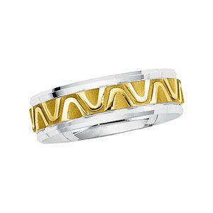 7mm Two-Tone Comfort-Fit Design Band