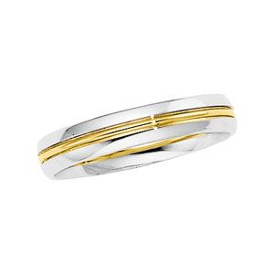 4.5mm Two-Tone Comfort-Fit Design Band
