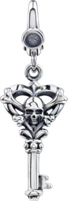 Skull Key Charm