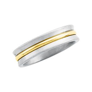 6mm Titanium & 18KY Comfort Fit Band