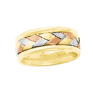 7.75mm Tri-Color Handwoven Band