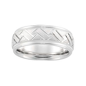 7mm Comfort-Fit Designer Duo Band