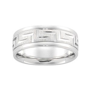 7mm Greek Key Pattern Band