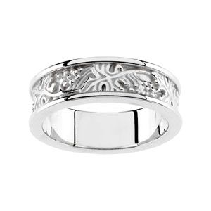 6mm Pattern Wedding Band
