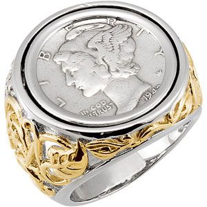 Mercury Dime Ring