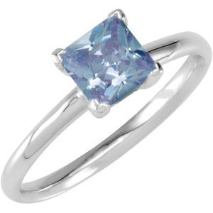 Stackable Lavendar CZ Ring
