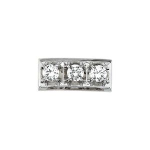 Rectangular 3-Stone Curved Top Plate