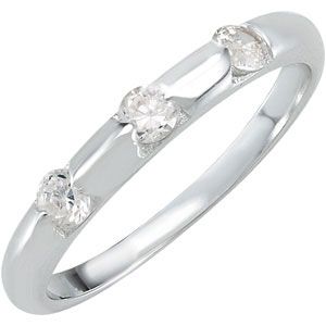 Stackable CZ Ring