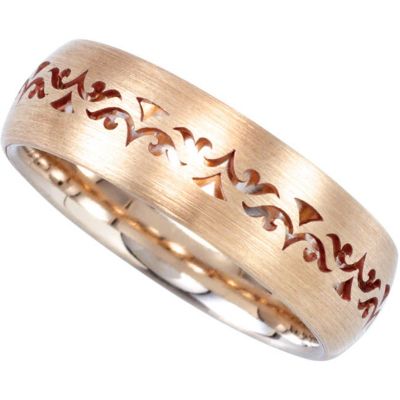 7.0mm Laser Pierced Brial Duo Band
