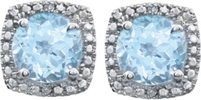 Halo-Style Button Earrings