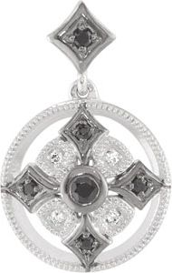 Genuine Spinel & Diamond Pendant