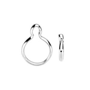 Round Cinch Bezel Dangle