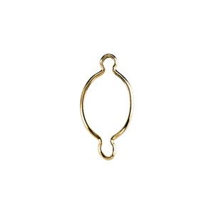 Oval Cinch Bezel Link Component