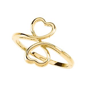 Double Heart Fashion Ring