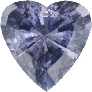 Heart Genuine Violet Sapphire (Black Box)