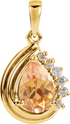 Pendant Mounting for Pear Shape Center