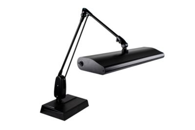 Dazor&reg; 3 Bulb Black Desk Base Lamp 
