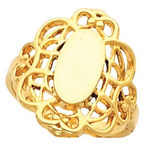 Filigree Signet Ring