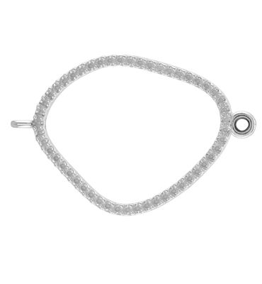 Open Silhouette Dangle Component with Jump Rings