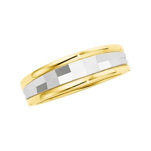 6mm Two-Tone Tapered Design Band