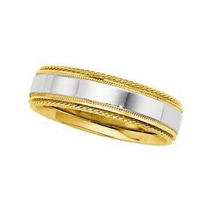6mm Two-Tone Comfort-Fit Design Band