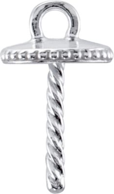 Granulated Design Pearl Cap Dangle with Post