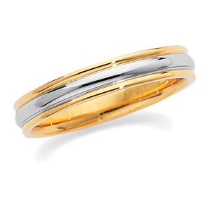 4mm Two-Tone Comfort-Fit Band
