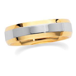 6mm Two-Tone Comfort-Fit Band