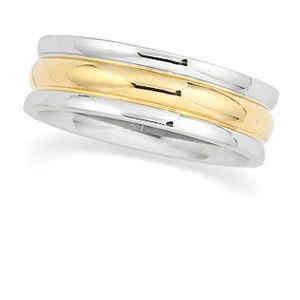 6mm Two-Tone Comfort-Fit Band
