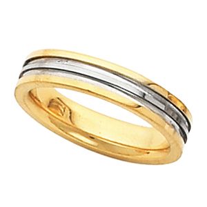 4mm Two Tone Inside Round Band