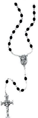 Black Resin Rosary