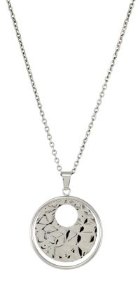Amalfi&trade; Stainless Steel Circle Necklace