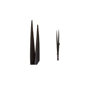 Dumont&reg; Diamond Tweezer Fine-Point Locking Black Matte