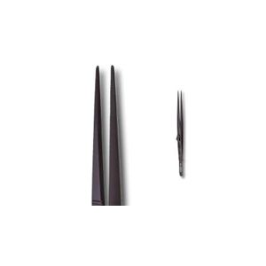 Diamond Tweezers Medium-Point Locking Black