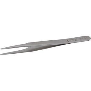 Ideal-Tek Flat Round Anti-Magnetic/Anti-Acid Stainless Steel Tweezer
