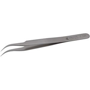 Ideal-Tek Extra Fine Curved Anti-Magnetic/Anti-Acid Stainless Steel Tweezer