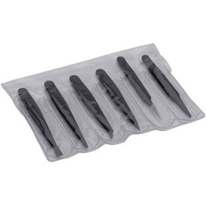 ESD Carbofib Plastic Tweezer Set(Set of 6)