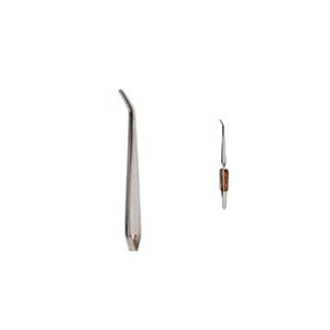 Curved, Self Locking Soldering Tweezers 