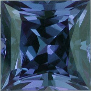 Square Genuine Alexandrite (Black Box)