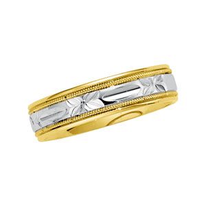 6mm Two-Tone Comfort-Fit Design Band