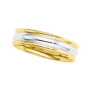 6mm Two-Tone Comfort-Fit Design Band