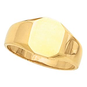 Octagon Signet Ring