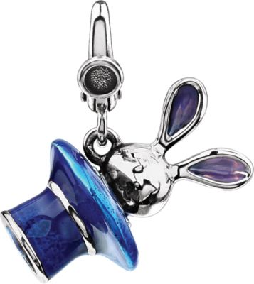Enamel Bunny in Magician Hat