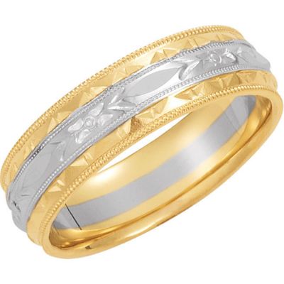 6mm Two-Tone Comfort-Fit Design Band