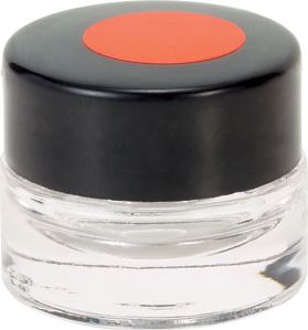 Glass Container with Red Marked Lid