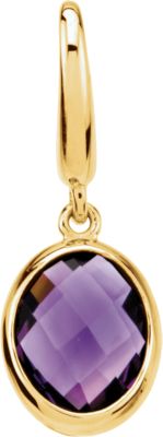 Genuine Amethyst Charm