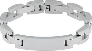 Stainless Steel Men's Panther Signet Bracelet