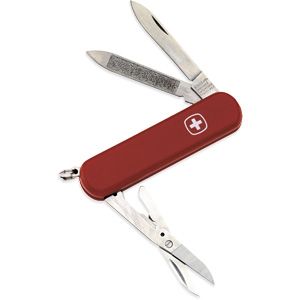 Wenger® Aluminum Esquire™ Red Genuine Swiss Army Knife with Engraving Plate