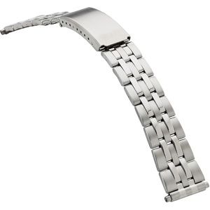 18-22mm Men's Spring End Adjustable Link Metal Bracelet