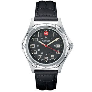 Wenger® Men's Black Standard Issue XL Watch